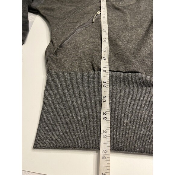 NWT Tahari Sport Charcoal Gray Sweatshirt with Thumb Holes ~ MSRP $82 - Picture 6 of 16